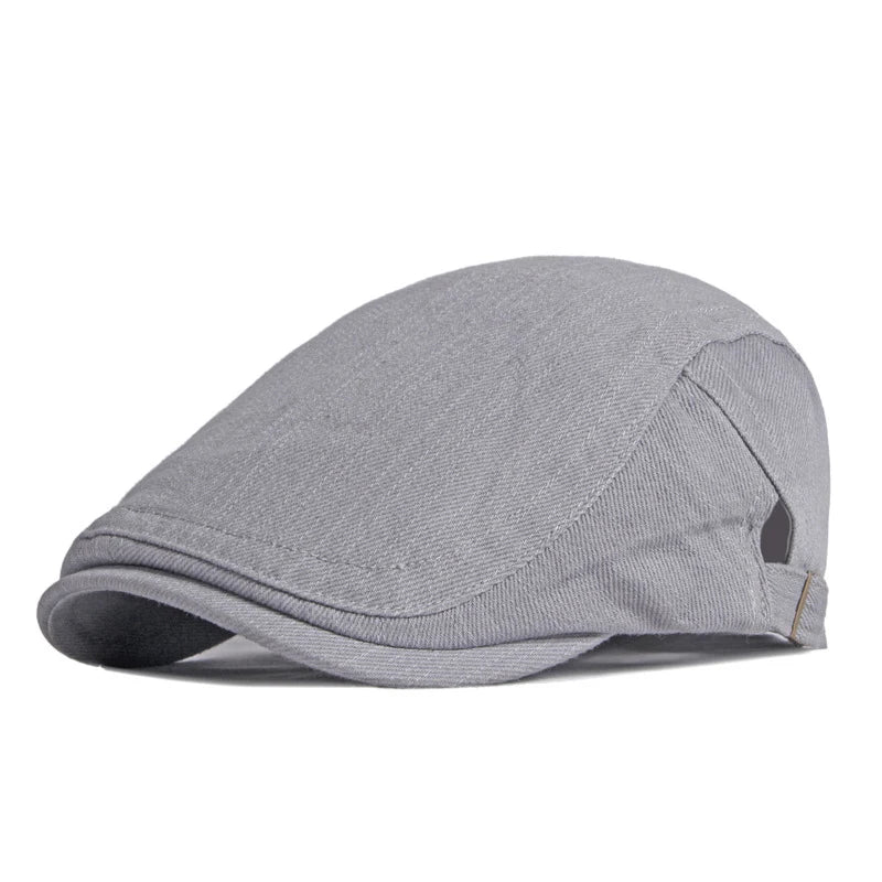 Solid Color Exquisite Fashion Flat Cap - Image 4