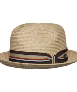 Sophisticate's Signature Summer Braid Fedora Straw