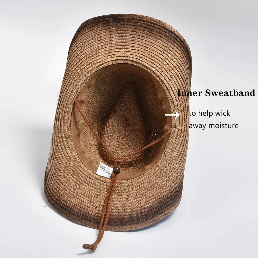 Straw Hat Tassels Western Cowboy Hats - Image 6