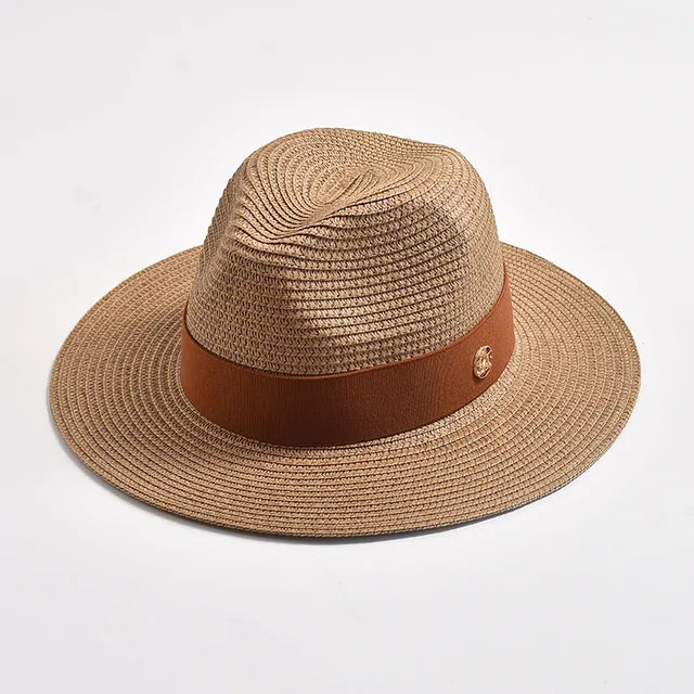 Straw Hats Panama Ribbon Decoration Elegant Luxury Straw Hat - Image 8