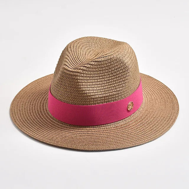 Straw Hats Panama Ribbon Decoration Elegant Luxury Straw Hat - Image 7