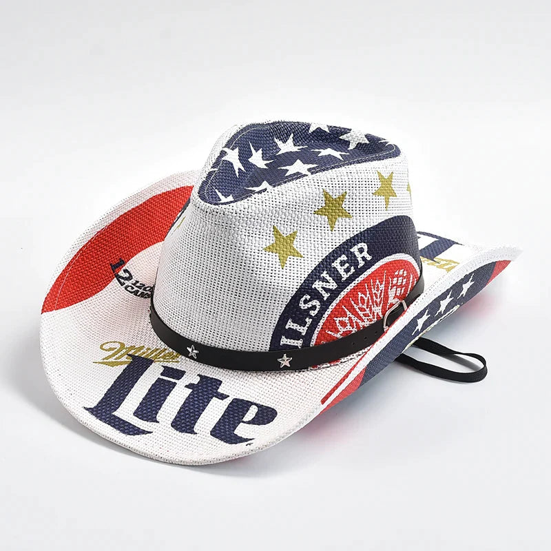 Straw Western Cowboy Hat Classic Panama - Image 6