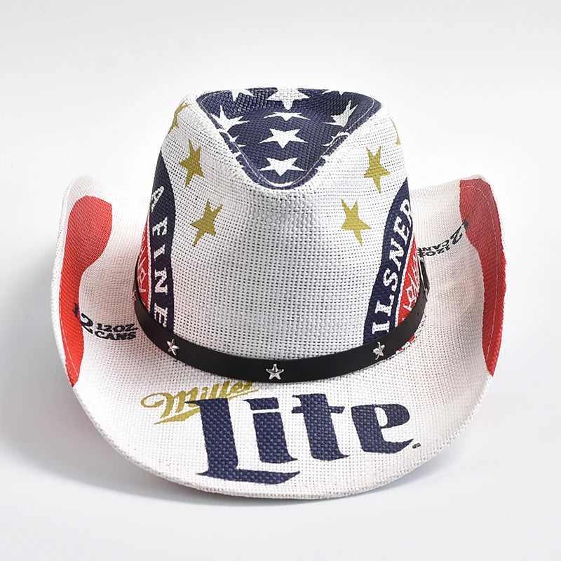 Straw Western Cowboy Hat Classic Panama - Image 8