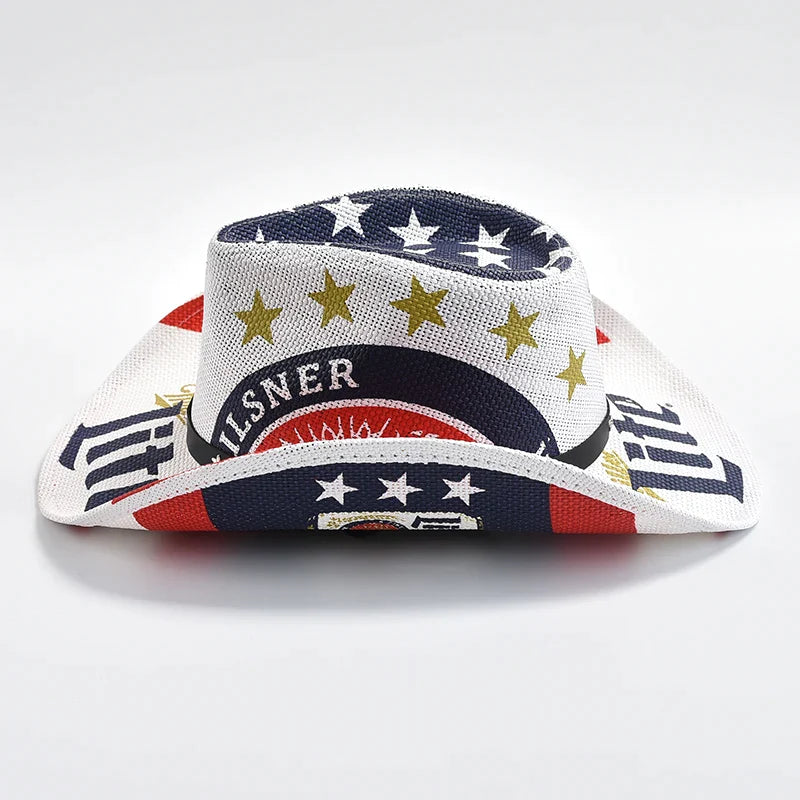 Straw Western Cowboy Hat Classic Panama - Image 7