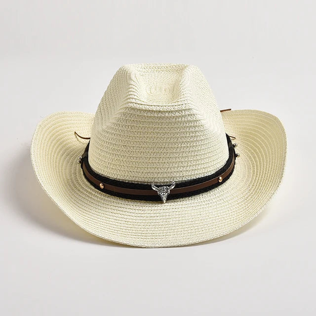 Straw Western Cowboy Hat - Image 7