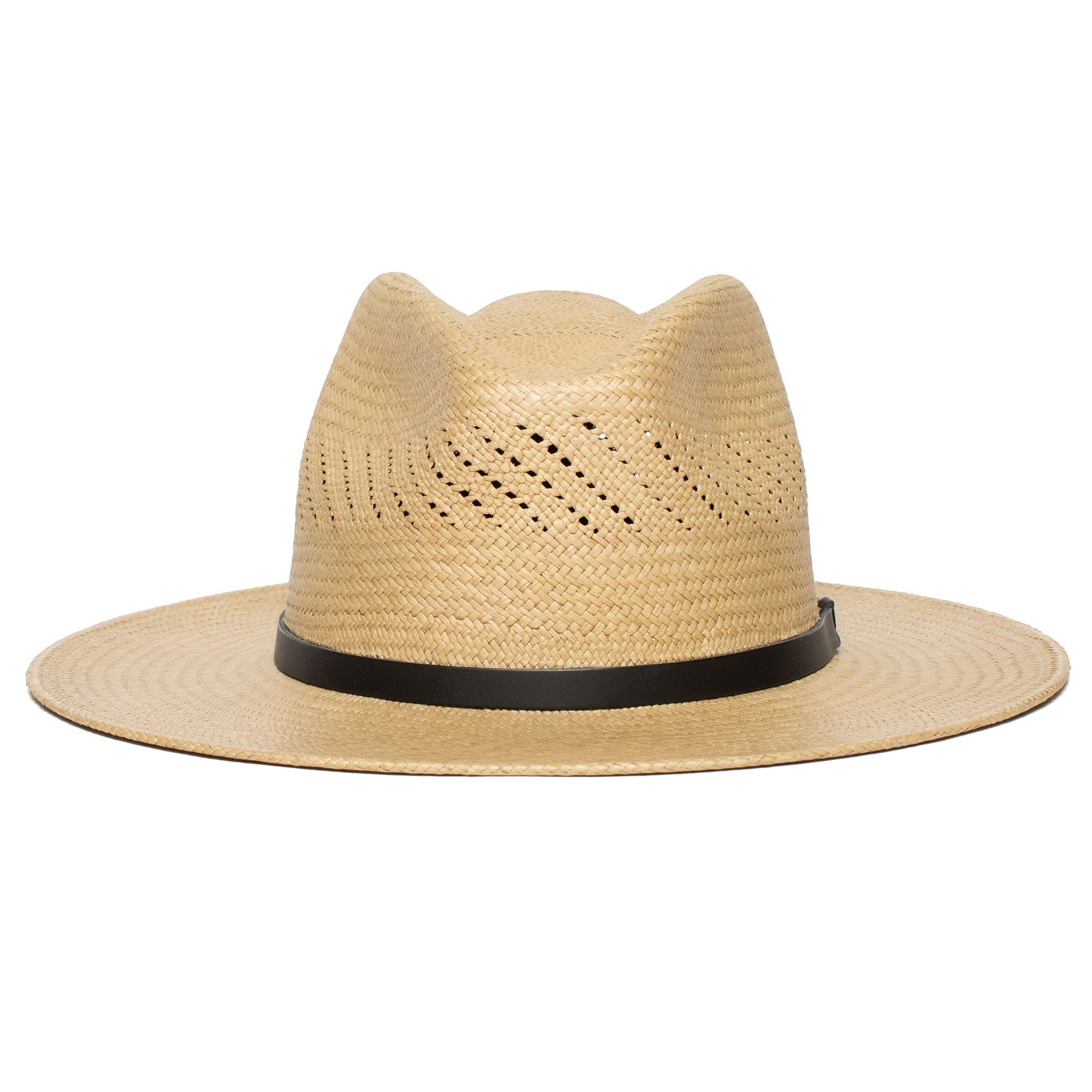 Summer Straw Fedora Hat-White - Image 13
