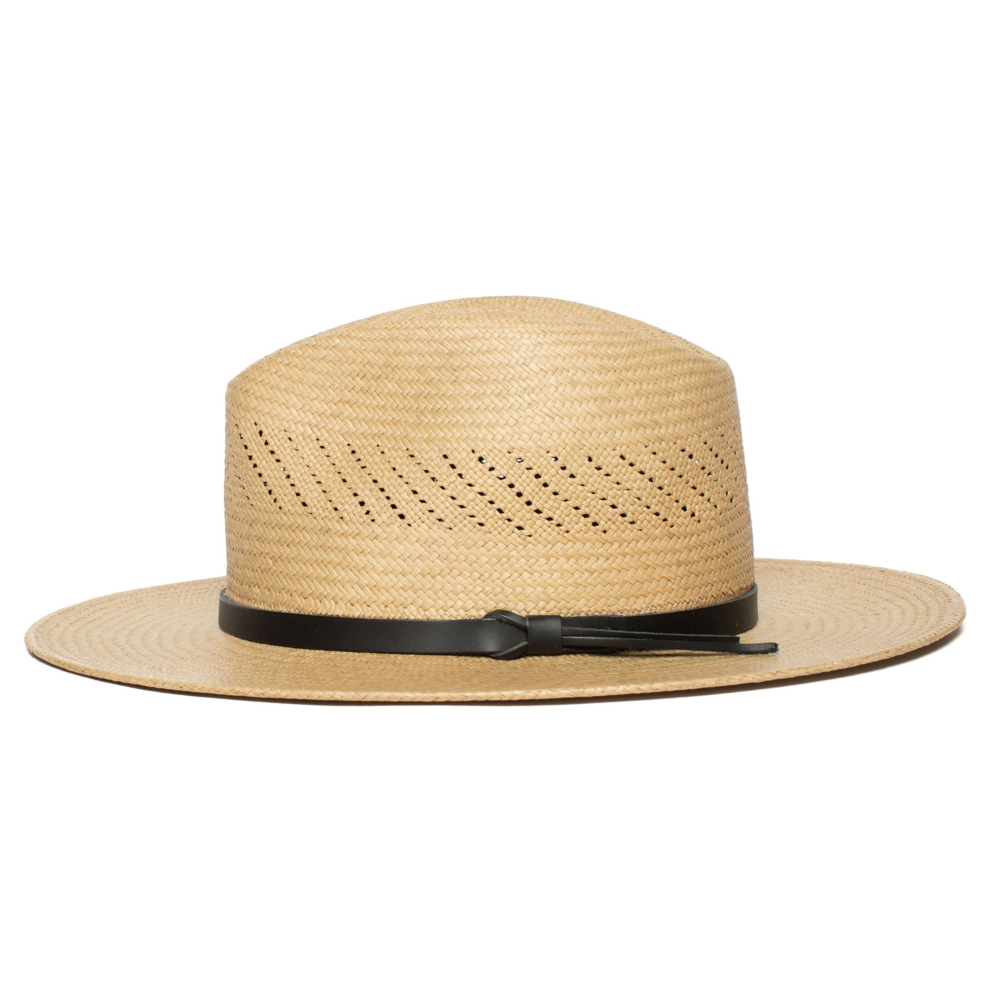 Summer Straw Fedora Hat-White - Image 14
