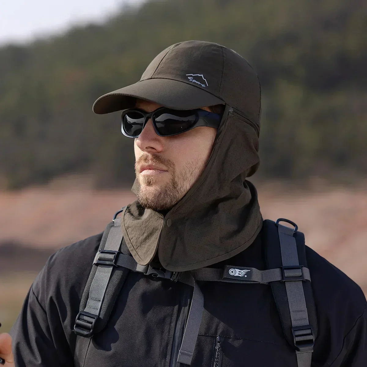 Summer Waterproof Detachable Shawl Breathable Baseball Cap - Image 5