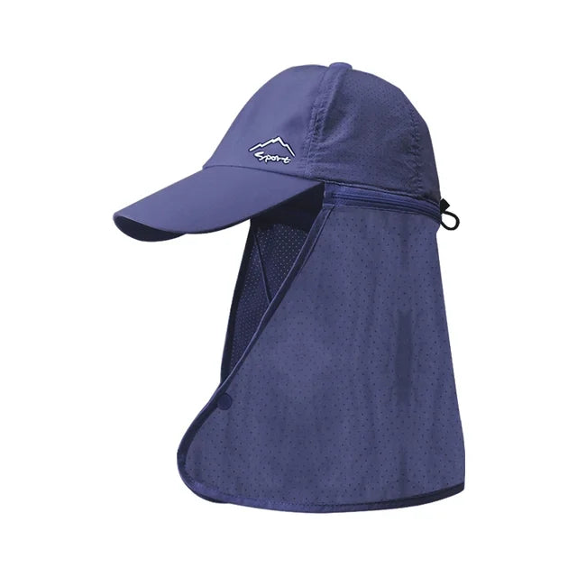 Summer Waterproof Detachable Shawl Breathable Baseball Cap - Image 13