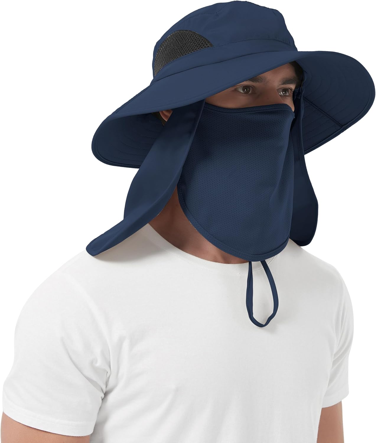 Sun Hat with Neck Flap - Image 11