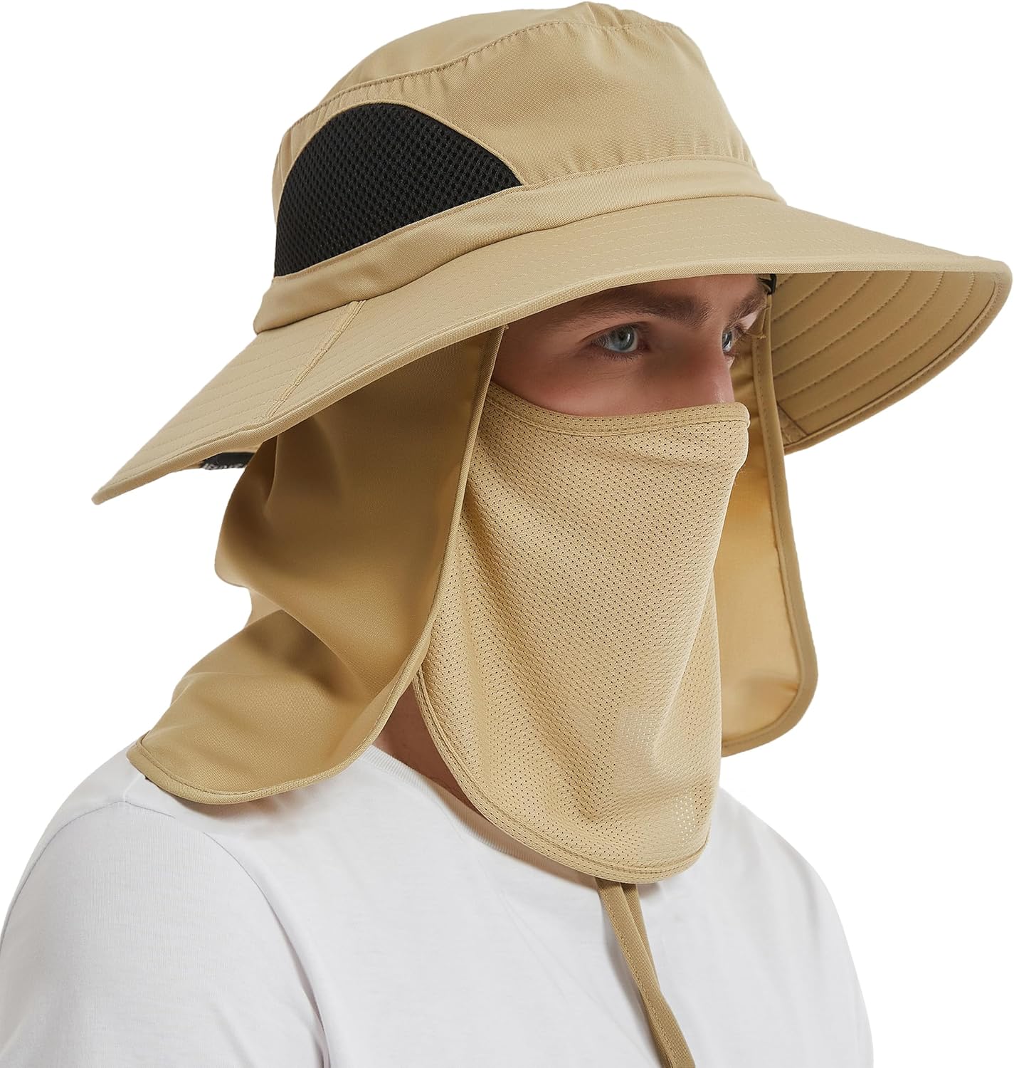Sun Hat with Neck Flap - Image 7