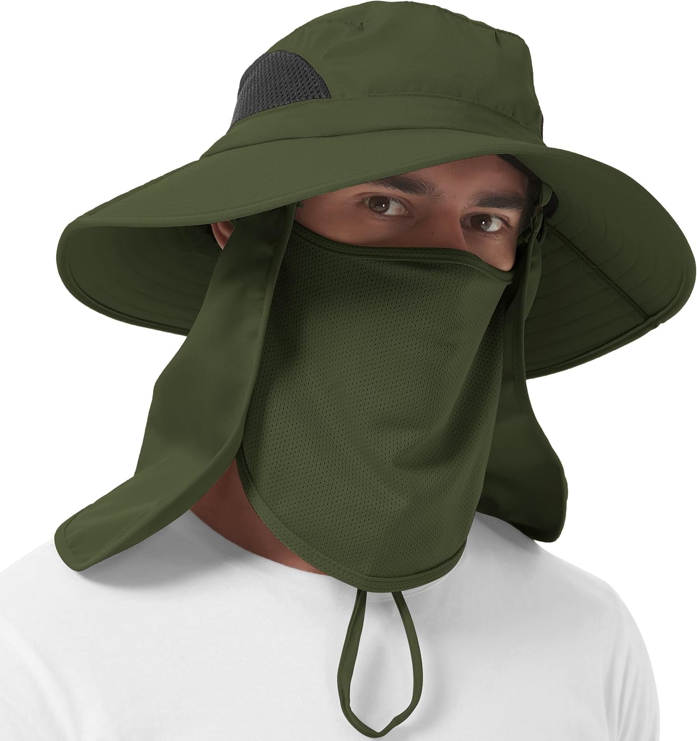 Sun Hat with Neck Flap - Image 8