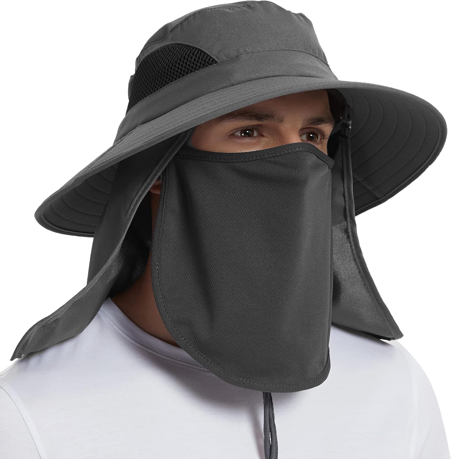 Sun Hat with Neck Flap - Image 9