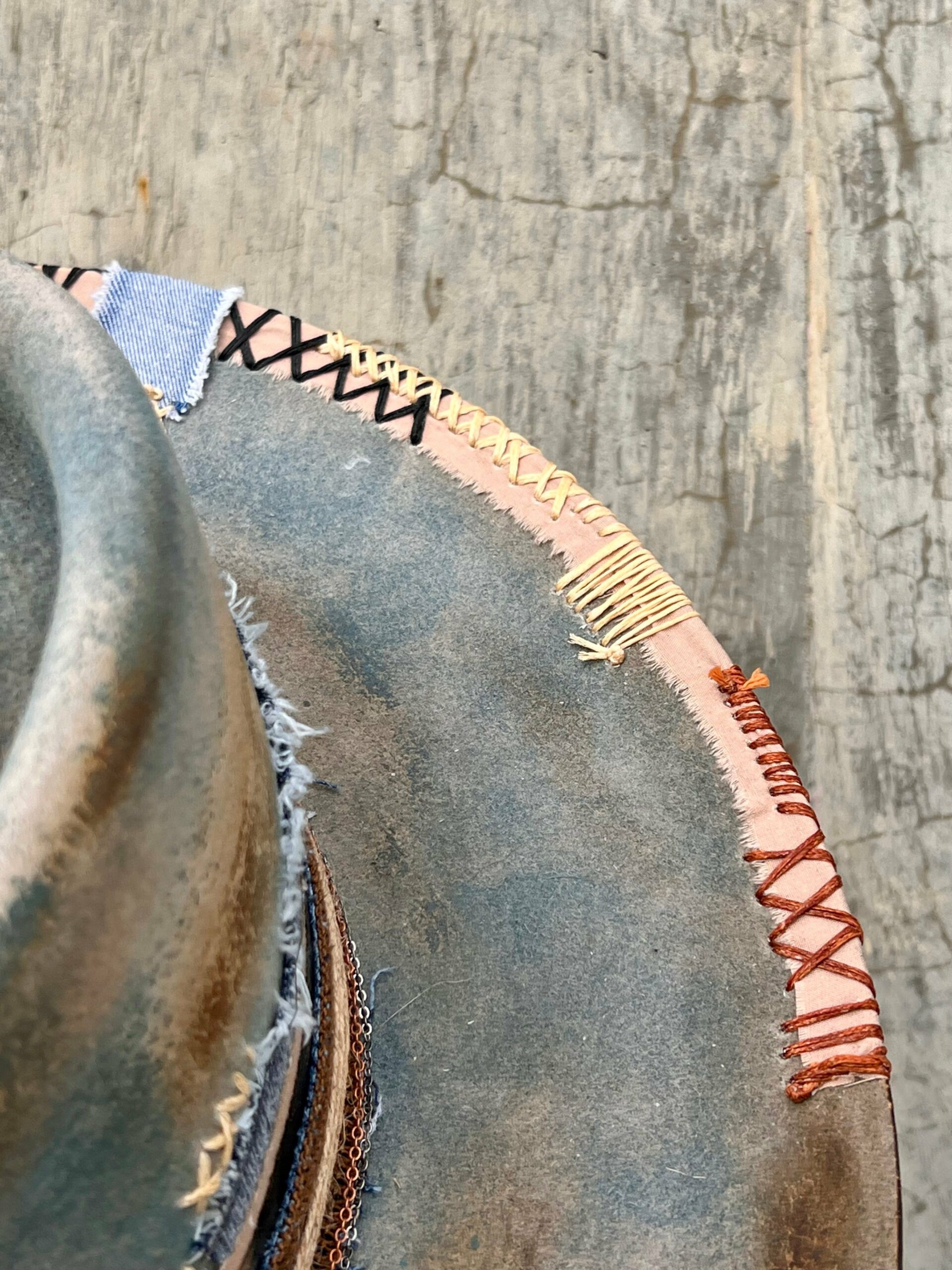 Tempered Teal Vintage Wide-Brimmed Hat - Image 2