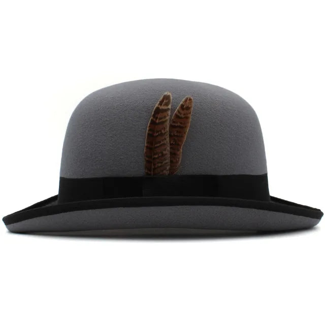 Trilby Feather Band Bowler Hats - Image 10