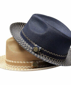 Two-Tone Straw Fedora