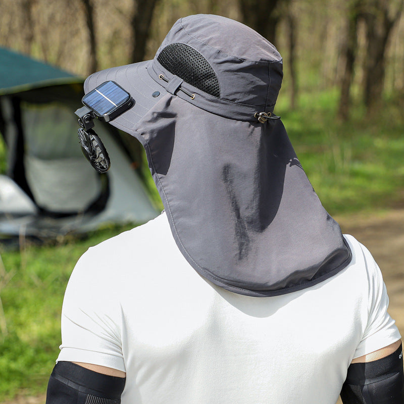 Unisex Adjustable Large Brim Face Neck Cover Waterproof Boonie Hat - Image 8