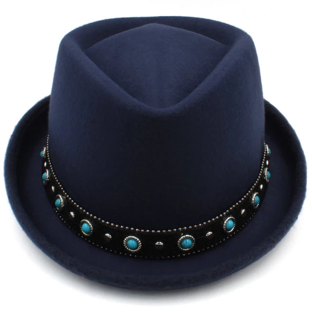 Vintage Inspired Pork Pie Hat Fedora - Image 11