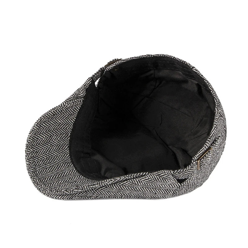 Vintage Mature Cotton Flat Cap - Image 5