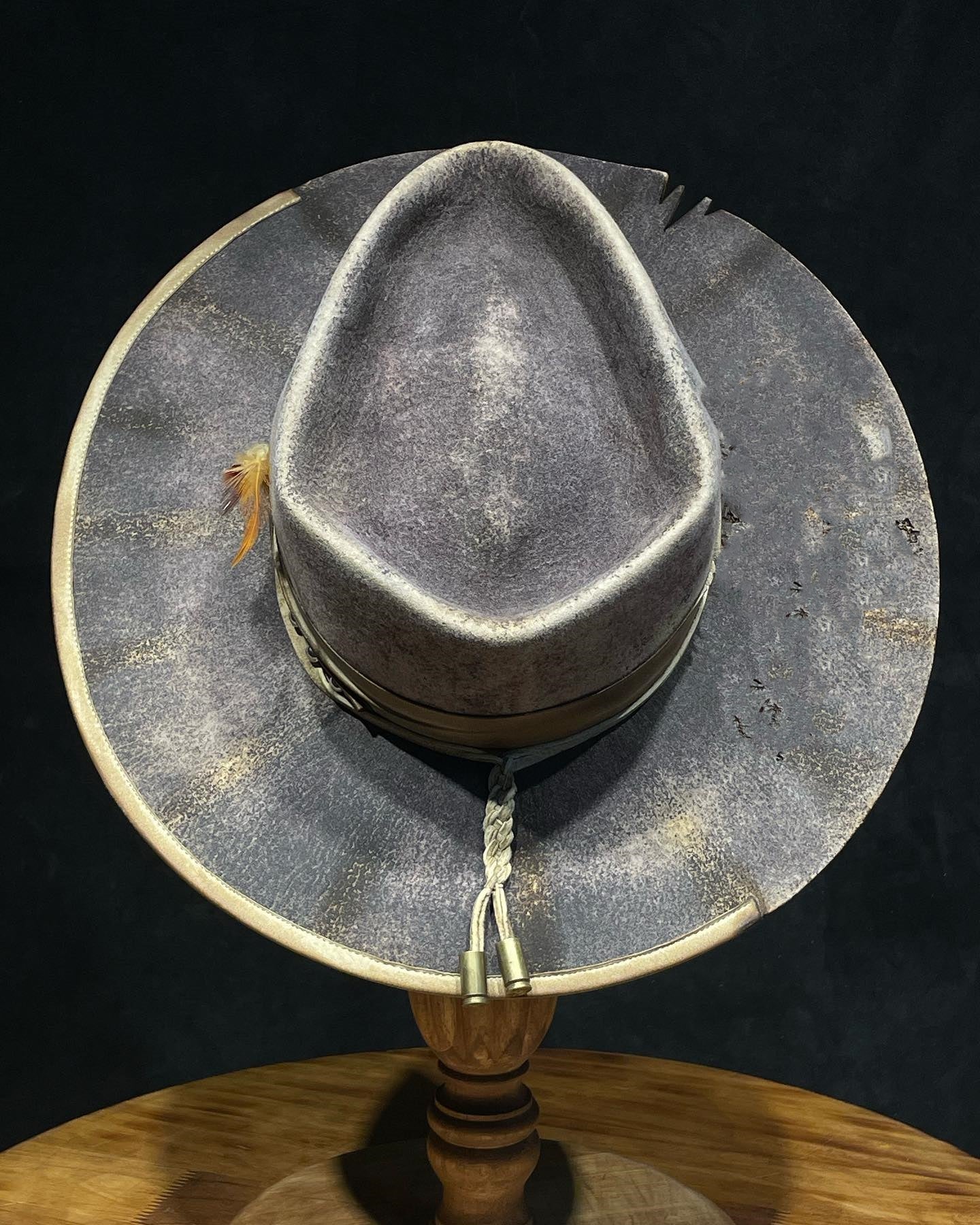 Vintage Style Wide Brim Hat - Image 3