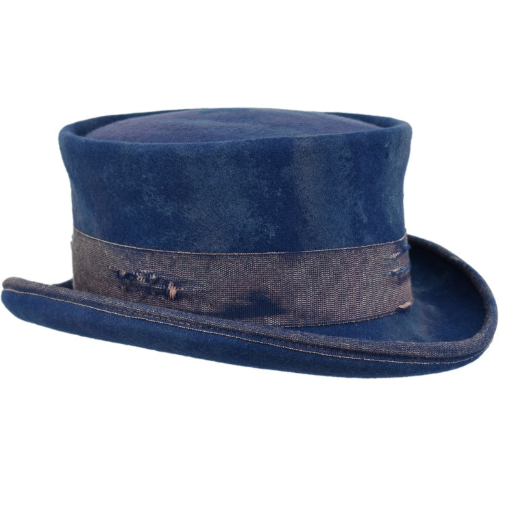 Vintage Vogue Funky Aged Top Hat in Blue - Image 3