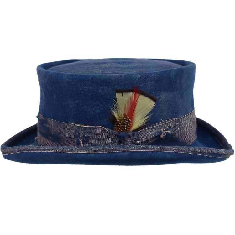 Vintage Vogue Funky Aged Top Hat in Brown - Image 18
