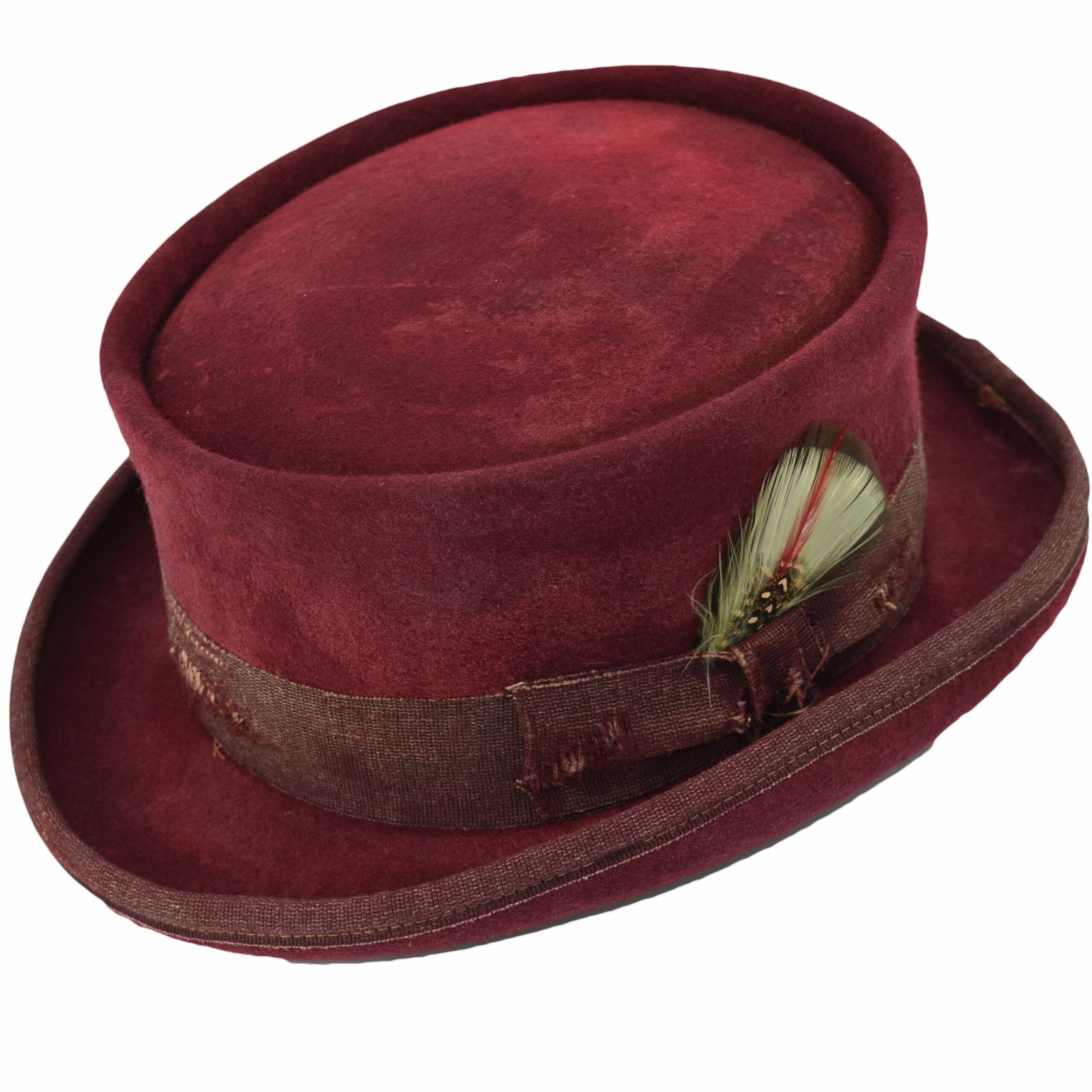 Vintage Vogue Funky Aged Top Hat in Brown - Image 8