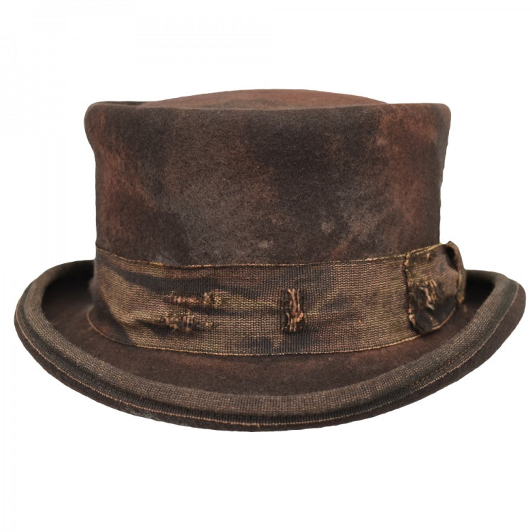 Vintage Vogue Funky Aged Top Hat in Brown - Image 4