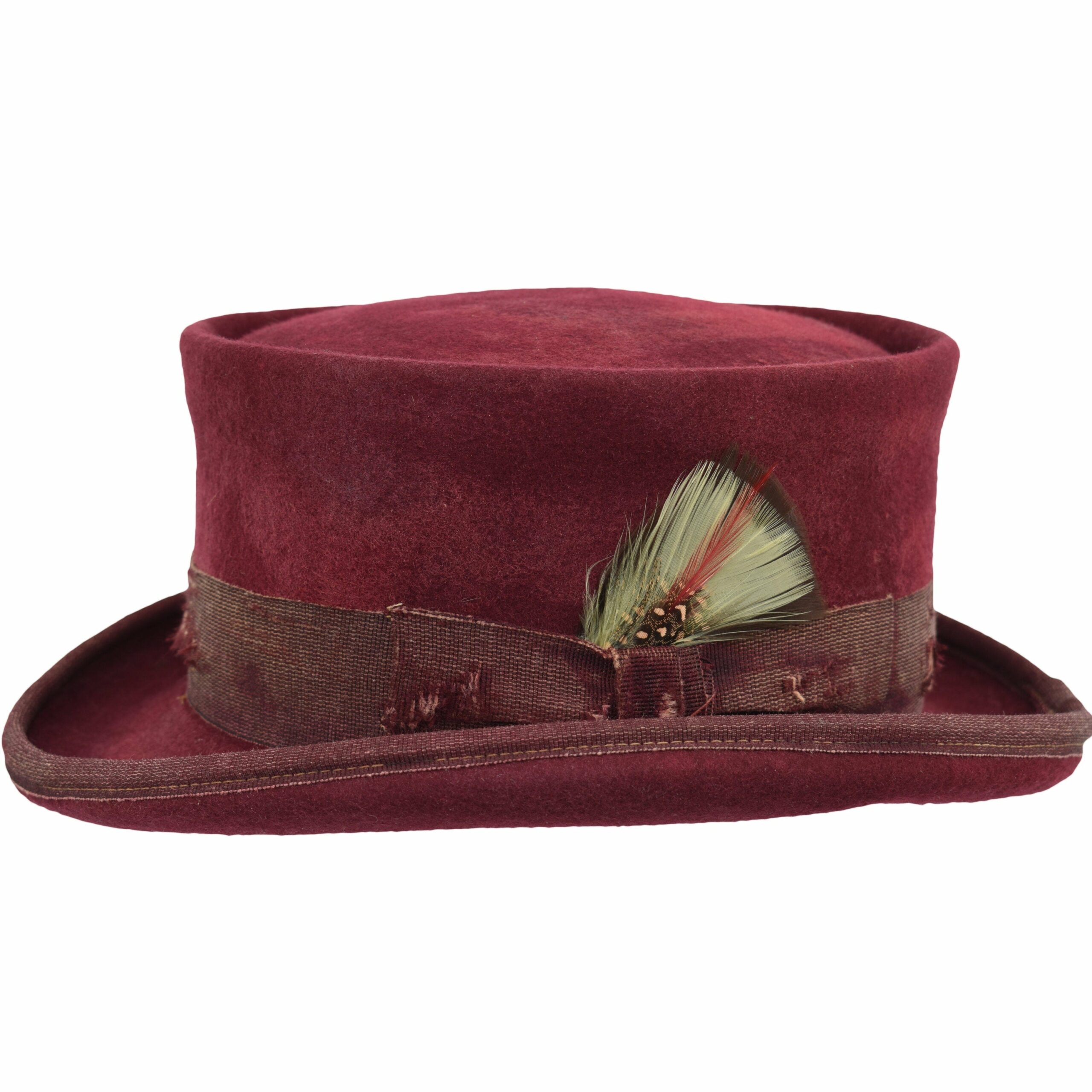 Vintage Vogue Funky Aged Top Hat in Brown - Image 7