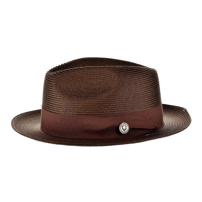 Vintage Vogue Natural Straw Fedora Hat - Image 6