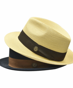 Vintage Vogue Natural Straw Fedora Hat