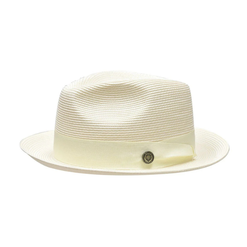 Vintage Vogue Natural Straw Fedora Hat - Image 5