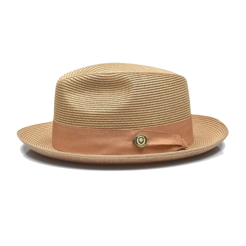 Vintage Vogue Natural Straw Fedora Hat - Image 3