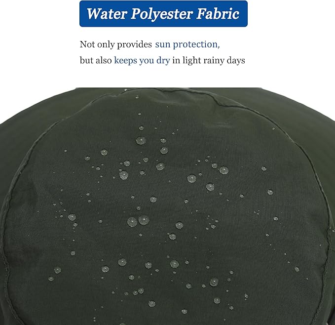 Women Men UPF 50+ Waterproof Wide Brim Fishing Hats - Image 5