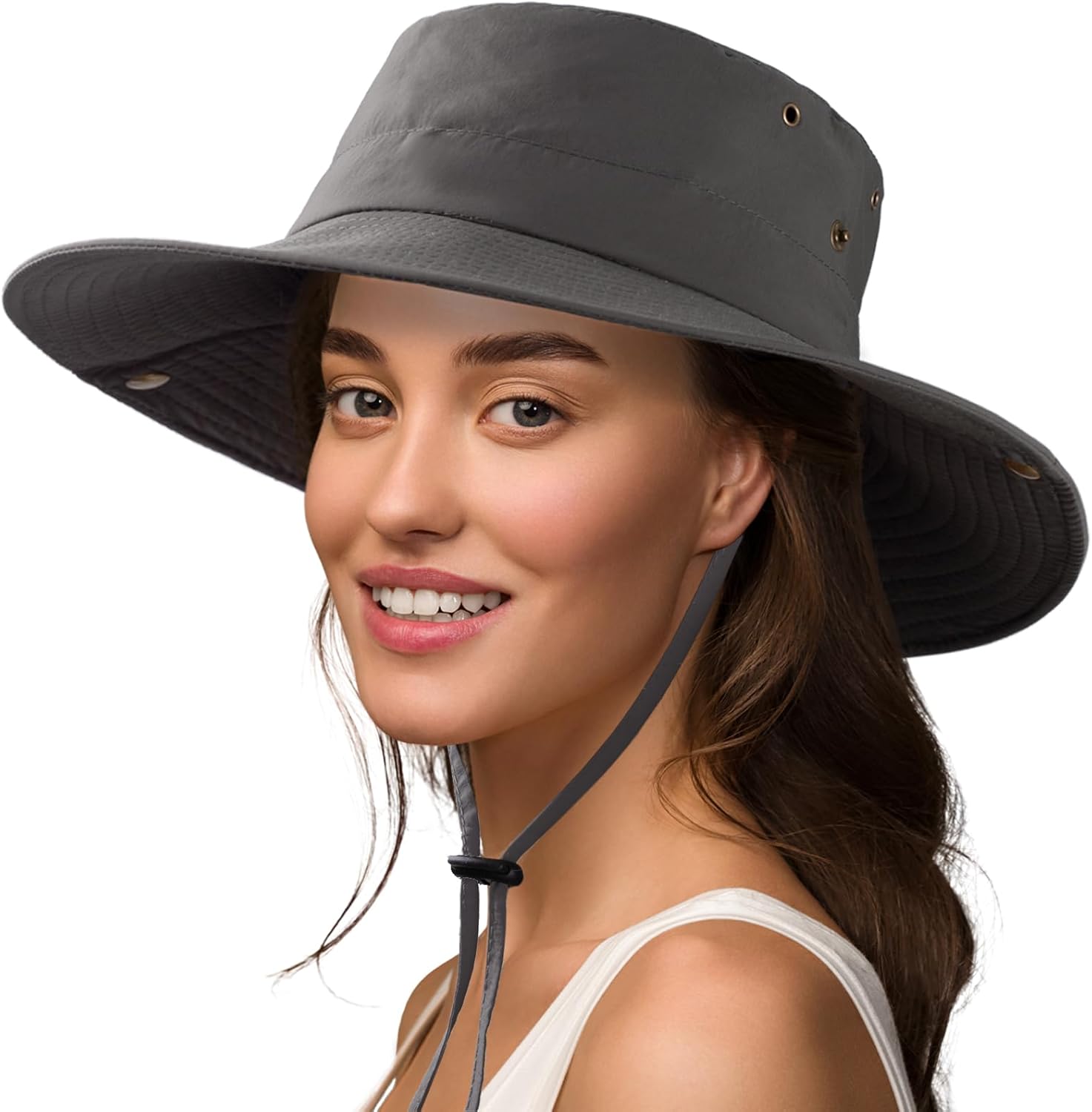 Women Men UPF 50+ Waterproof Wide Brim Fishing Hats - Image 6