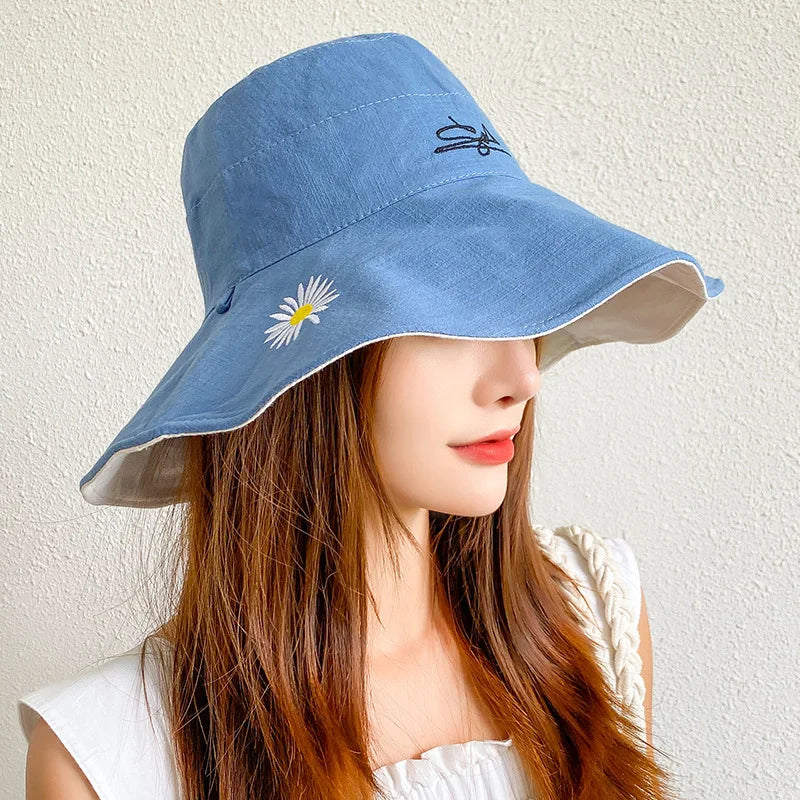 Women's Double-sided Large Brim Sun Hat - Image 2