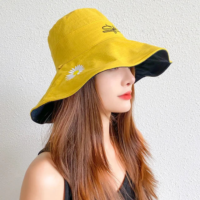 Women's Double-sided Large Brim Sun Hat - Image 8