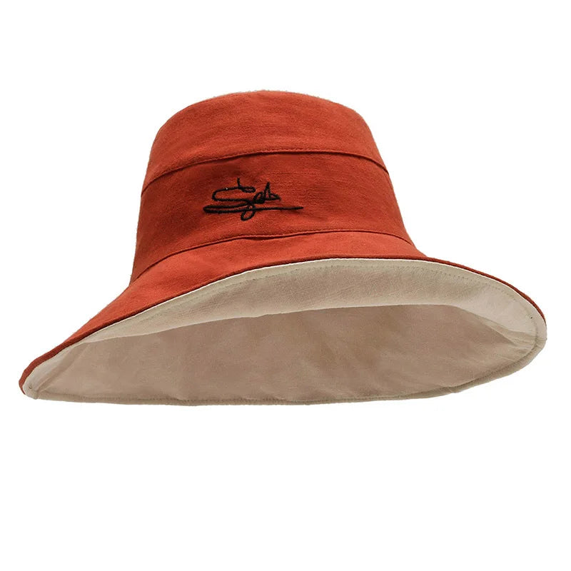 Women's Double-sided Large Brim Sun Hat - Image 5