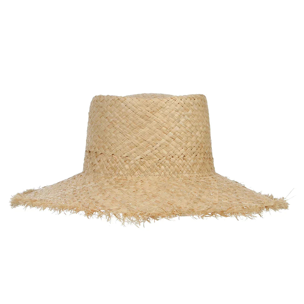 Women's Raffia Straw Sun Visor Hat Wide Brim Panama Style - Image 5