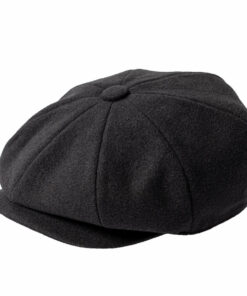 Wool Blend Newsboy Cap Tweed Cabbie Hat Snap Brim