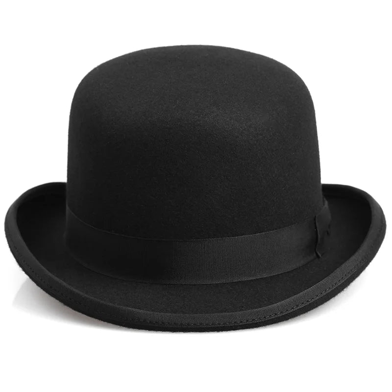 Wool Blend Oval Top Bowler Hats - Image 2