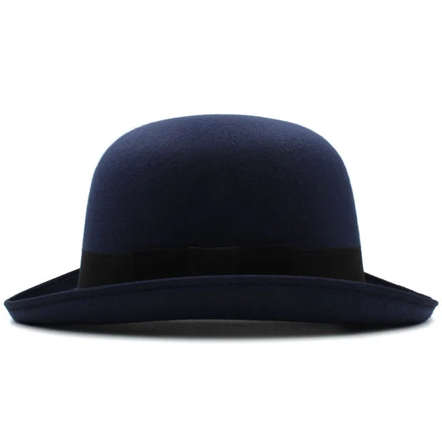 Wool Blend Oval Top Bowler Hats - Image 12