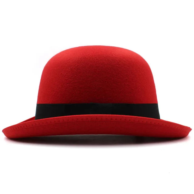 Wool Blend Oval Top Bowler Hats - Image 9
