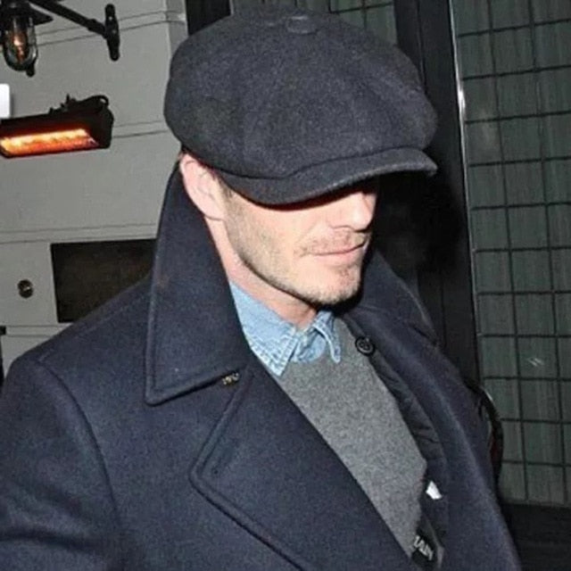 Wool Vintage Herringbone Newsboy Caps Men - Image 2