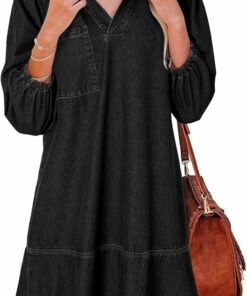 Carbon Grey Denim Dress RI2