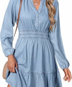 Women's Fall Denim Dress RI20